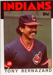 1986 Topps Baseball Cards      354     Tony Bernazard